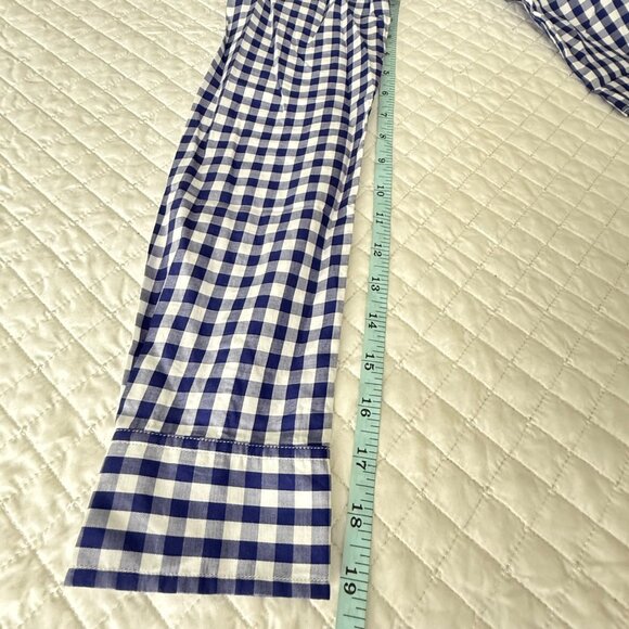 Untuckit Blue & White Checkered Long Sleeve Button-Down Shirt 100% Cotton Made I - Picture 10 of 10